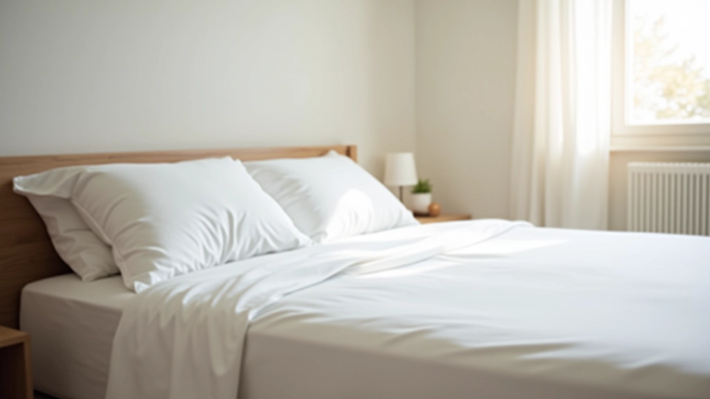 Side view diagram showing proper spinal alignment while sleeping on a supportive mattress with appropriate pillow height