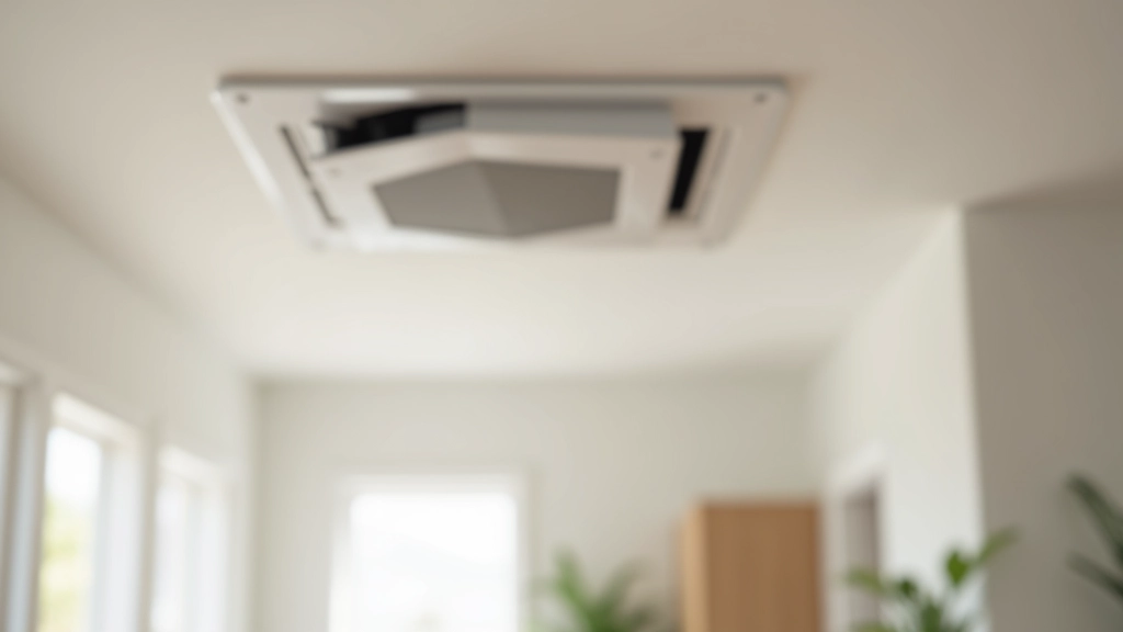 Modern home ventilation system with air intake and exhaust vents visible in contemporary interior space